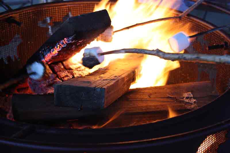 J&S Creekside Cabins fire pit