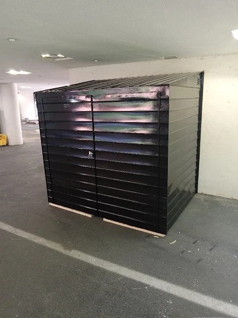 Custom steel staircase installation by Steel Masters NYC in Brooklyn neighborhood