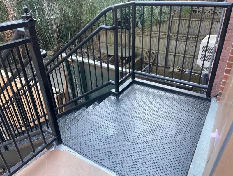 Steel fabricator in Brooklyn, NY — completed iron works project on a residential brownstone building